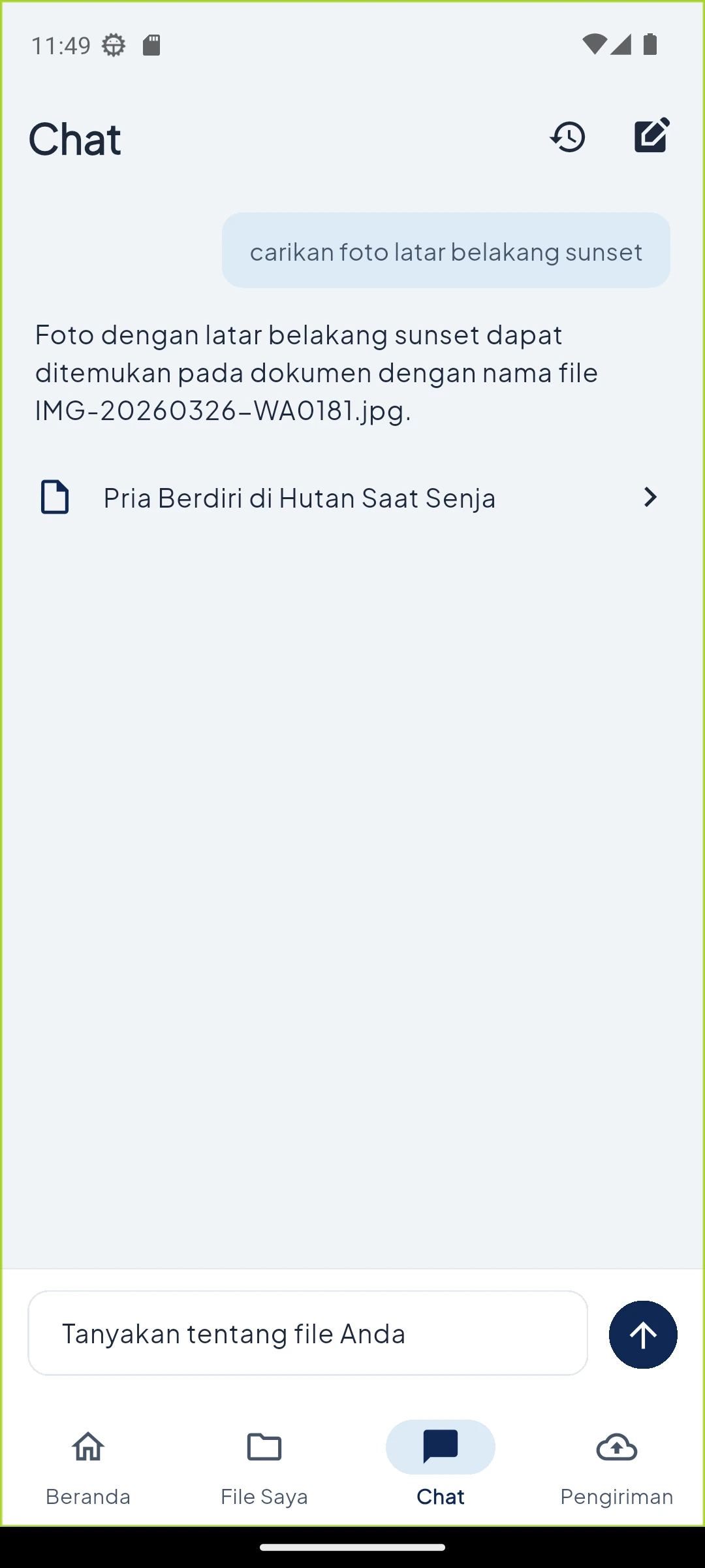Search from what you remember — Result source