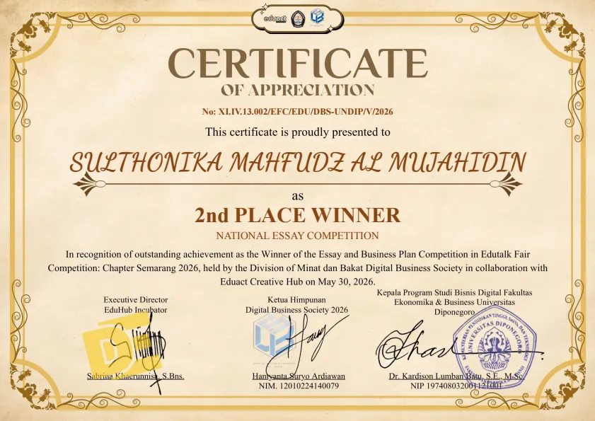 Edutalk Fair Competition — Essay & Business Plan 3