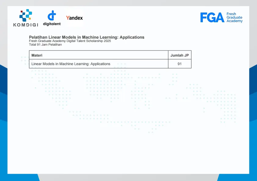 Linear Models in Machine Learning: Applications 2